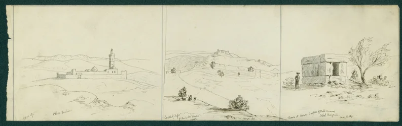 LtoR: Nebi Musa, Castle of Safet and Tomb of Kalata